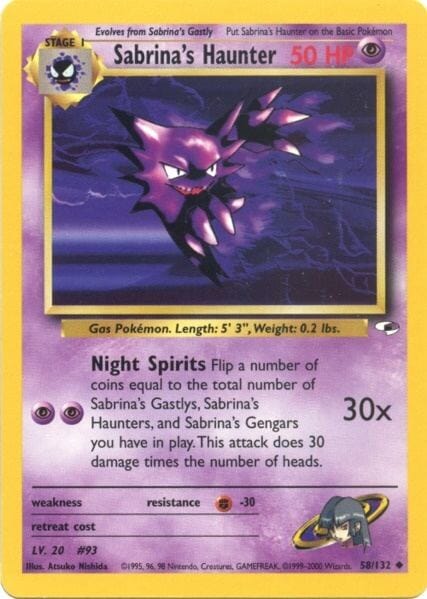 Sabrina's Haunter (58/132) [Gym Heroes Unlimited] Pokemon Single Pokémon  | Multizone: Comics And Games