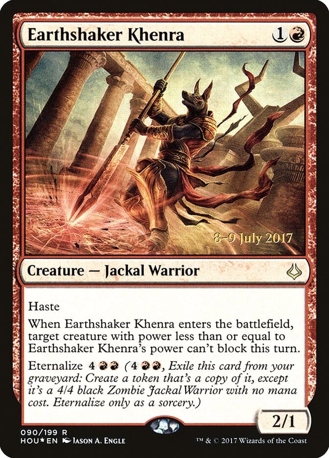 Earthshaker Khenra [Hour of Devastation Prerelease Promos] MTG Single Magic: The Gathering  | Multizone: Comics And Games