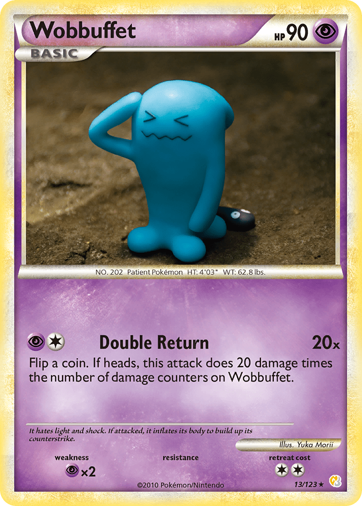 Wobbuffet (13/123) [HeartGold & SoulSilver: Base Set] Pokemon Single Pokémon  | Multizone: Comics And Games