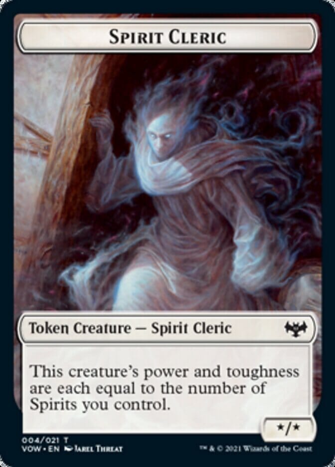 Blood // Spirit Cleric Double-sided Token [Innistrad: Crimson Vow Tokens] MTG Single Magic: The Gathering  | Multizone: Comics And Games