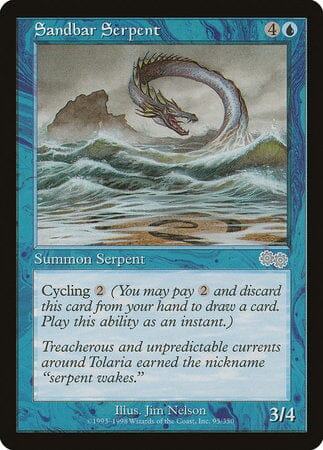 Sandbar Serpent [Urza's Saga] MTG Single Magic: The Gathering  | Multizone: Comics And Games