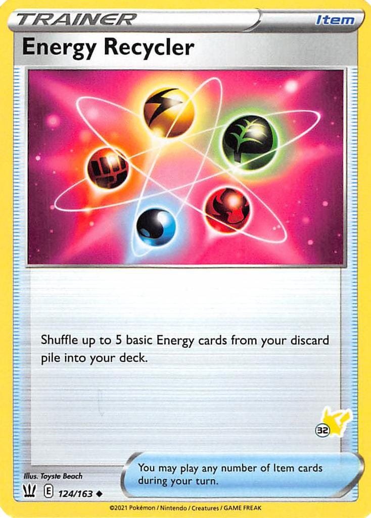 Energy Recycler (124/163) (Pikachu Stamp #32) [Battle Academy 2022] Pokemon Single Pokémon  | Multizone: Comics And Games