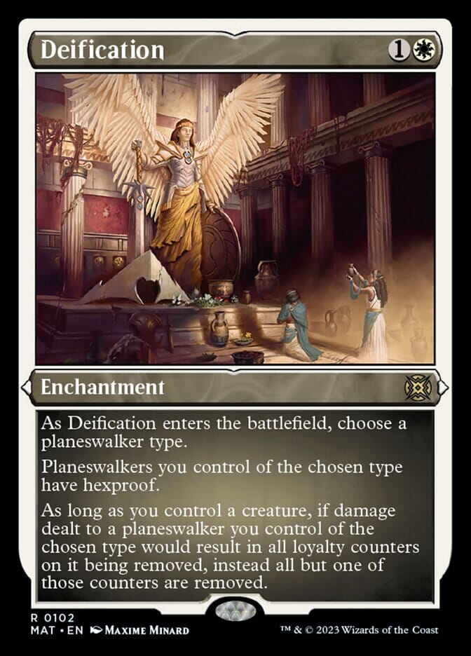 Deification (Foil Etched) [March of the Machine: The Aftermath] MTG Single Magic: The Gathering  | Multizone: Comics And Games