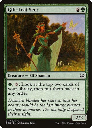 Gilt-Leaf Seer [Duel Decks: Nissa vs. Ob Nixilis] MTG Single Magic: The Gathering  | Multizone: Comics And Games