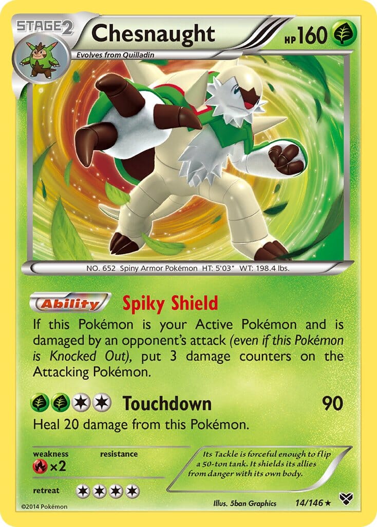 Chesnaught (14/146) (Cosmos Holo) (Blister Exclusive) [XY: Base Set] Pokemon Single Pokémon  | Multizone: Comics And Games