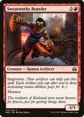 Sweatworks Brawler [Aether Revolt] MTG Single Magic: The Gathering  | Multizone: Comics And Games