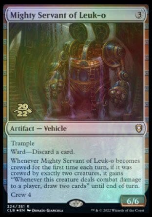 Mighty Servant of Leuk-o [Commander Legends: Battle for Baldur's Gate Prerelease Promos] MTG Single Magic: The Gathering  | Multizone: Comics And Games