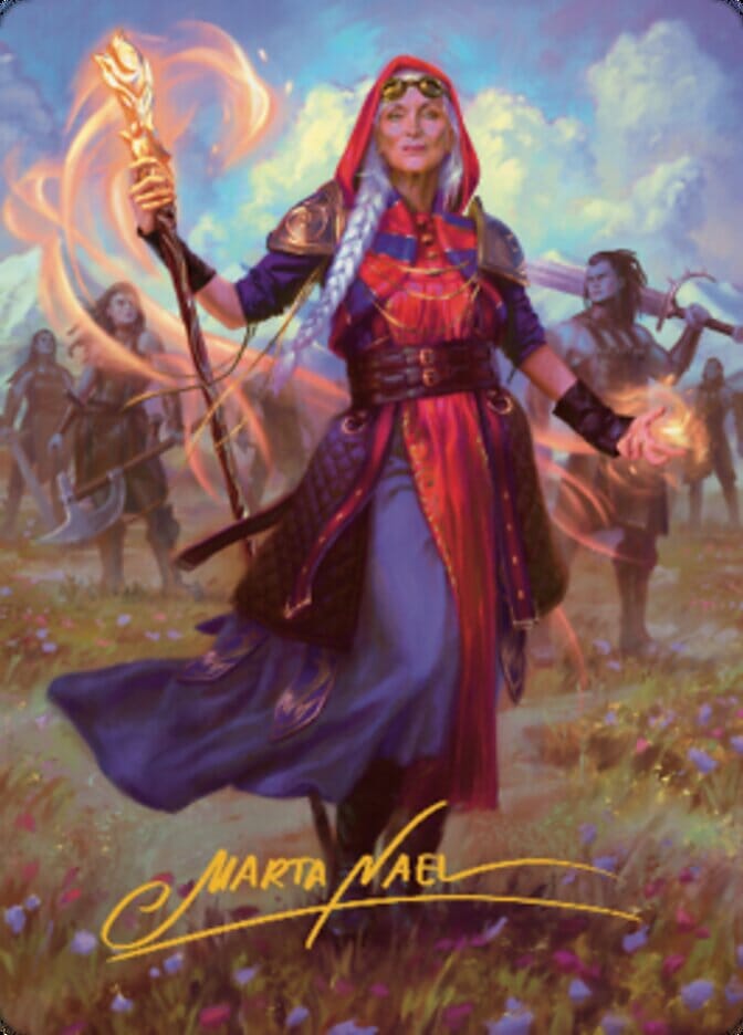 Jaya, Fiery Negotiator Art Card 1 (Gold-Stamped Signature) [Dominaria United Art Series] MTG Single Magic: The Gathering  | Multizone: Comics And Games