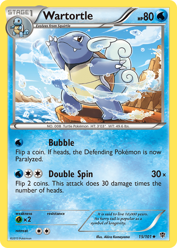 Wartortle (15/101) [Black & White: Plasma Blast] Pokemon Single Pokémon  | Multizone: Comics And Games