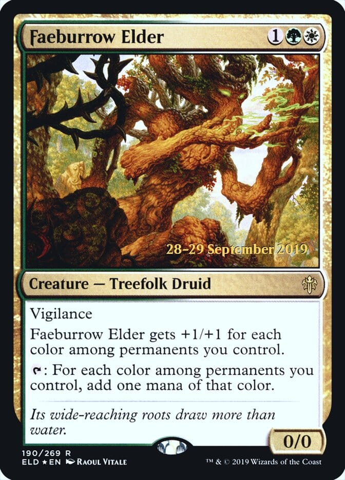 Faeburrow Elder [Throne of Eldraine Prerelease Promos] MTG Single Magic: The Gathering  | Multizone: Comics And Games