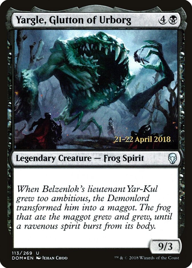Yargle, Glutton of Urborg [Dominaria Prerelease Promos] MTG Single Magic: The Gathering  | Multizone: Comics And Games