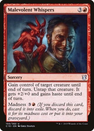 Malevolent Whispers [Commander 2019] MTG Single Magic: The Gathering  | Multizone: Comics And Games