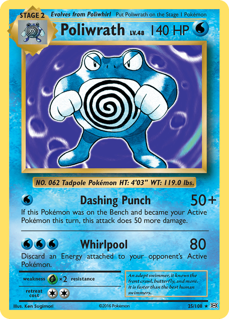 Poliwrath (25/108) [XY: Evolutions] Pokemon Single Pokémon  | Multizone: Comics And Games