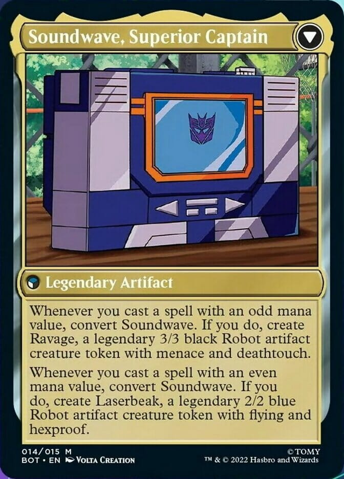 Soundwave, Sonic Spy // Soundwave, Superior Captain [Universes Beyond: Transformers] MTG Single Magic: The Gathering  | Multizone: Comics And Games