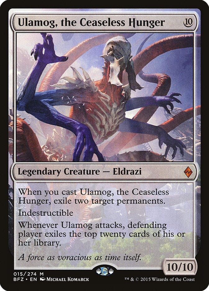 Ulamog, the Ceaseless Hunger [Battle for Zendikar] MTG Single Magic: The Gathering  | Multizone: Comics And Games