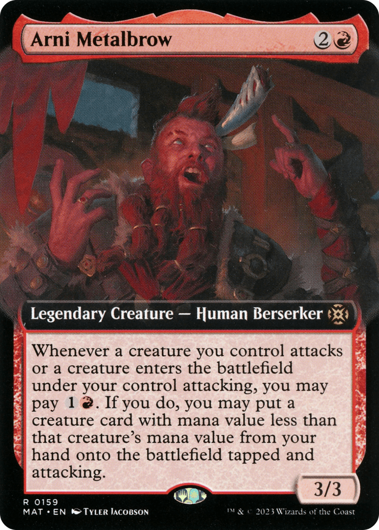 Arni Metalbrow (Extended Art) [March of the Machine: The Aftermath] MTG Single Magic: The Gathering  | Multizone: Comics And Games