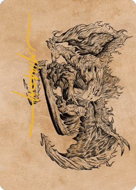 Miirym, Sentinel Wyrm Art Card (Gold-Stamped Signature) [Commander Legends: Battle for Baldur's Gate Art Series] MTG Single Magic: The Gathering  | Multizone: Comics And Games