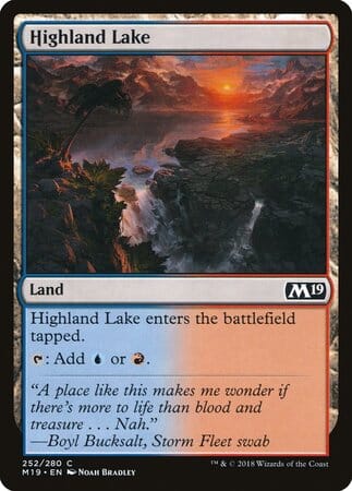 Highland Lake [Core Set 2019] MTG Single Magic: The Gathering  | Multizone: Comics And Games
