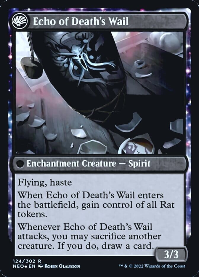 Tribute to Horobi // Echo of Death's Wail [Kamigawa: Neon Dynasty Prerelease Promos] MTG Single Magic: The Gathering  | Multizone: Comics And Games
