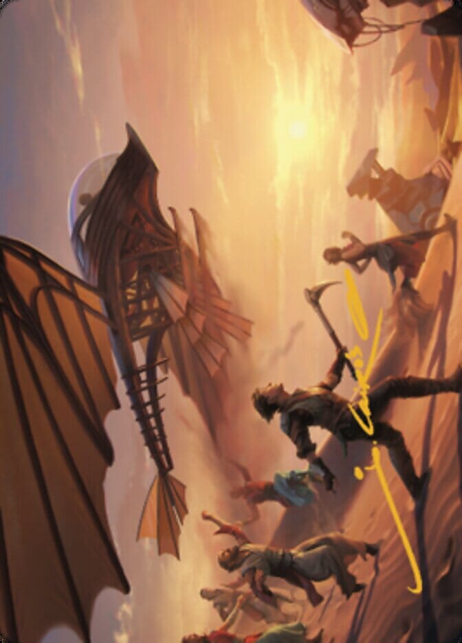 Take Flight Art Card (Gold-Stamped Signature) [The Brothers' War Art Series] MTG Single Magic: The Gathering  | Multizone: Comics And Games