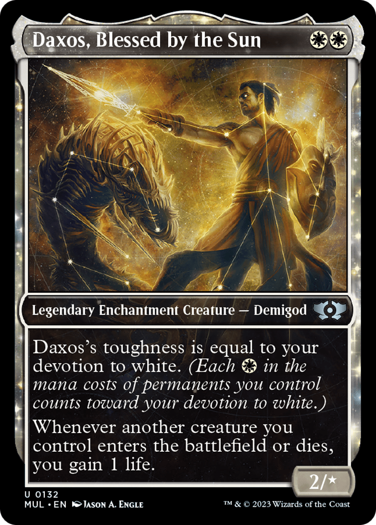 Daxos, Blessed by the Sun (Halo Foil) [Multiverse Legends] MTG Single Magic: The Gathering  | Multizone: Comics And Games