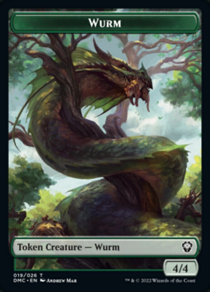 Soldier // Wurm Double-sided Token [Dominaria United Tokens] MTG Single Magic: The Gathering  | Multizone: Comics And Games