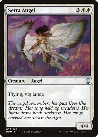 Serra Angel [Dominaria] MTG Single Magic: The Gathering  | Multizone: Comics And Games