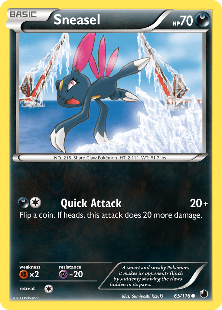 Sneasel (65/116) [Black & White: Plasma Freeze] Pokemon Single Pokémon  | Multizone: Comics And Games