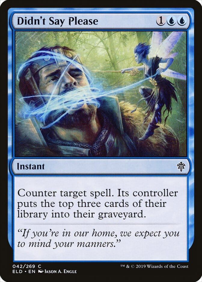 Didn't Say Please [Throne of Eldraine] MTG Single Magic: The Gathering  | Multizone: Comics And Games