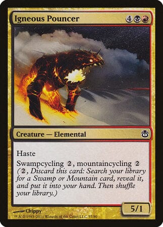 Igneous Pouncer [Duel Decks: Ajani vs. Nicol Bolas] MTG Single Magic: The Gathering  | Multizone: Comics And Games