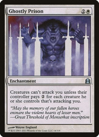 Ghostly Prison [Commander 2011] MTG Single Magic: The Gathering  | Multizone: Comics And Games