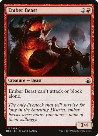 Ember Beast [Battlebond] MTG Single Magic: The Gathering  | Multizone: Comics And Games
