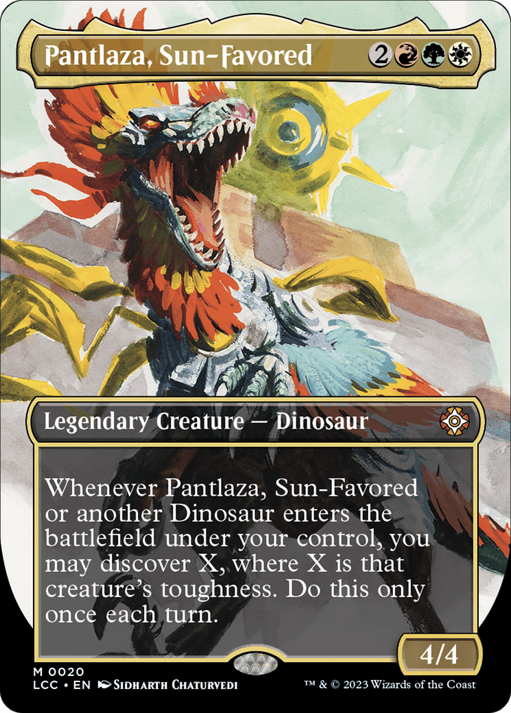 Pantlaza, Sun-Favored (Borderless) [The Lost Caverns of Ixalan Commander] MTG Single Magic: The Gathering  | Multizone: Comics And Games