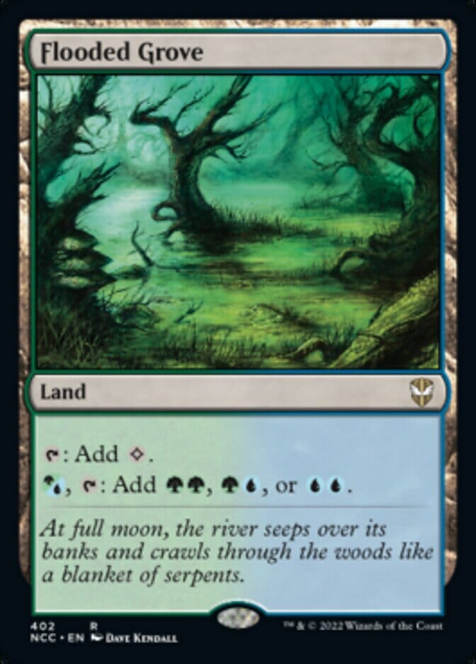 Flooded Grove [Streets of New Capenna Commander] MTG Single Magic: The Gathering  | Multizone: Comics And Games