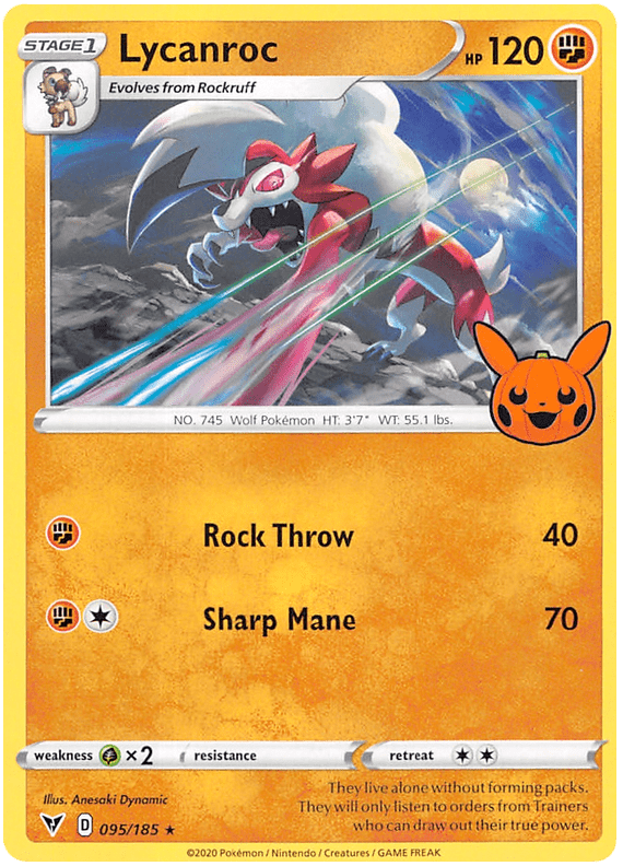 Lycanroc (095/185) [Trick or Trade 2023] Pokemon Single Pokémon  | Multizone: Comics And Games