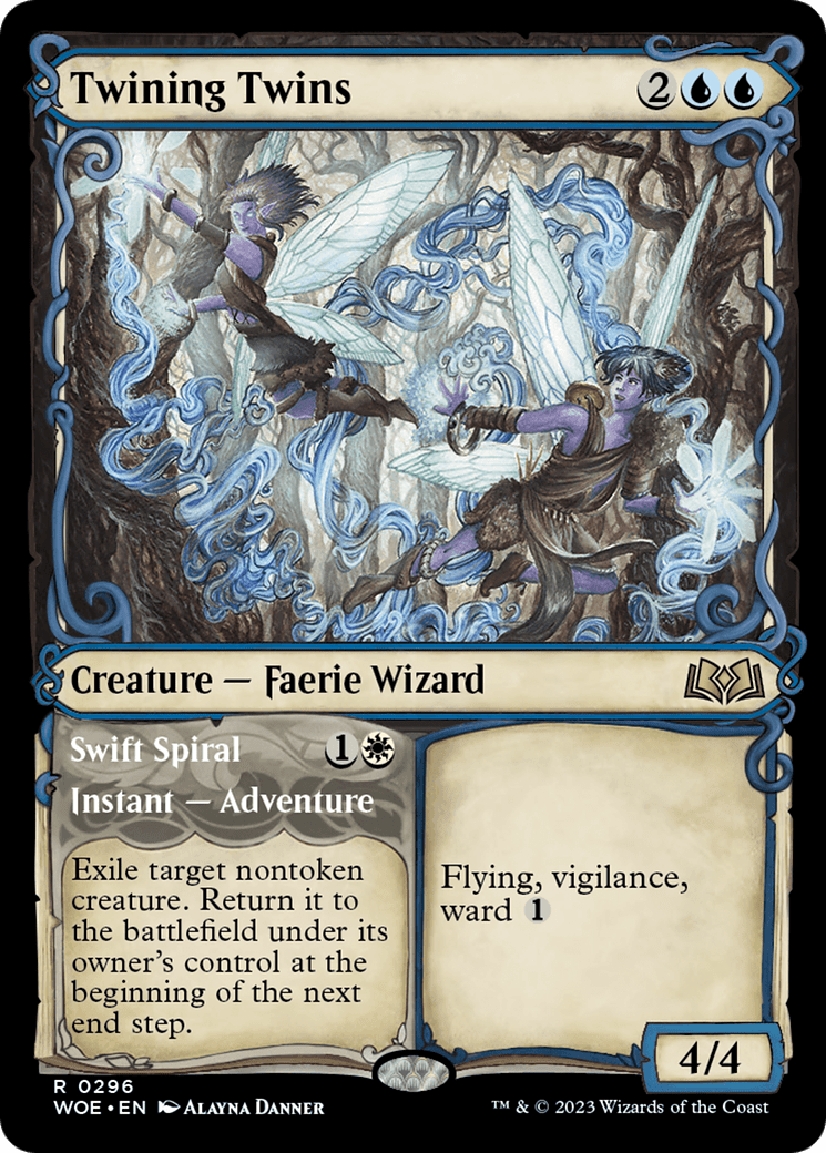 Twining Twins // Swift Spiral (Showcase) [Wilds of Eldraine] MTG Single Magic: The Gathering  | Multizone: Comics And Games