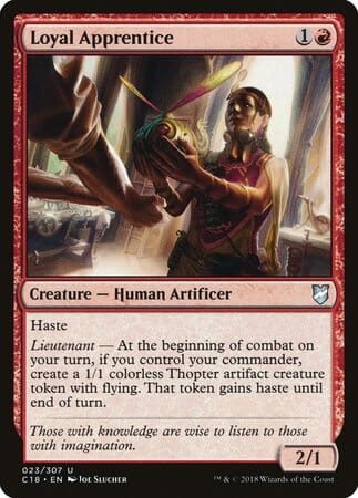 Loyal Apprentice [Commander 2018] MTG Single Magic: The Gathering  | Multizone: Comics And Games