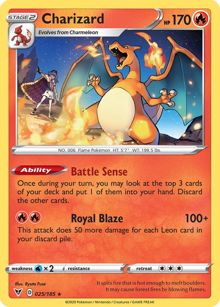 Charizard (025/185) [Sword & Shield: Vivid Voltage] Pokemon Single Pokémon  | Multizone: Comics And Games