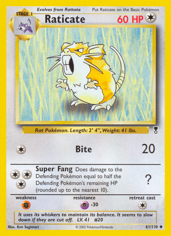 Raticate (61/110) [Legendary Collection] Pokemon Single Pokémon  | Multizone: Comics And Games