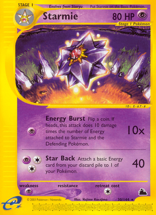 Starmie (30/144) [Skyridge] Pokemon Single Pokémon  | Multizone: Comics And Games