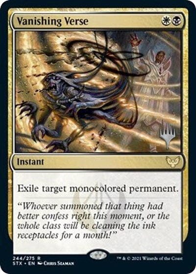 Vanishing Verse (Promo Pack) [Strixhaven: School of Mages Promos] MTG Single Magic: The Gathering  | Multizone: Comics And Games