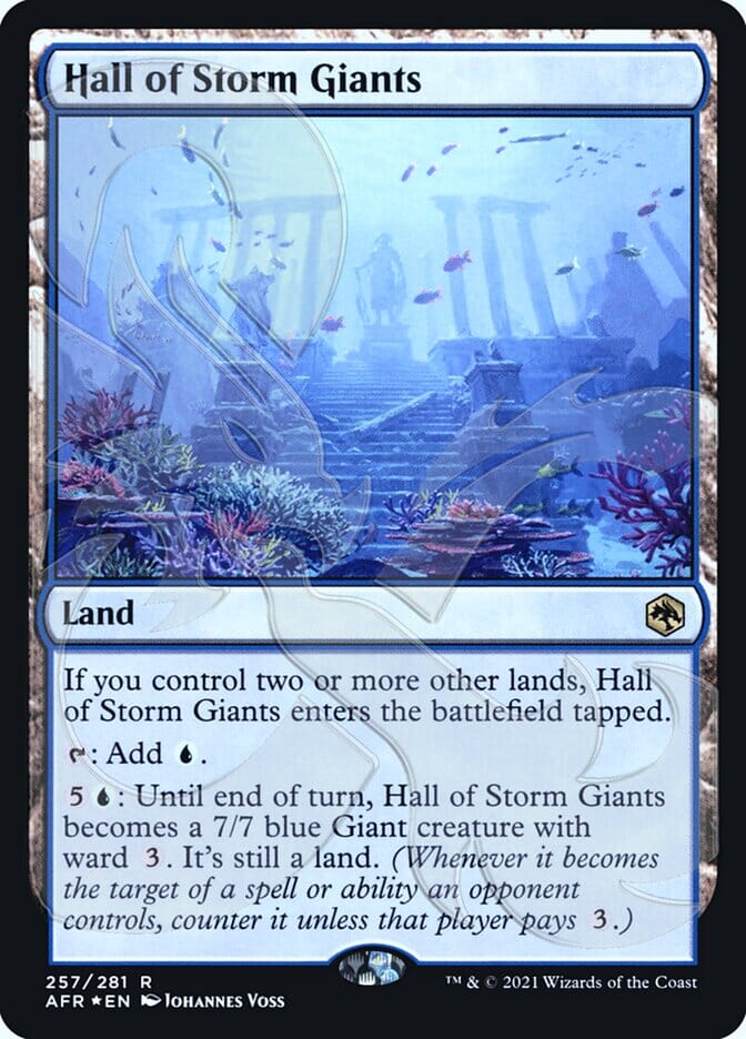Hall of Storm Giants (Ampersand Promo) [Dungeons & Dragons: Adventures in the Forgotten Realms Promos] MTG Single Magic: The Gathering  | Multizone: Comics And Games