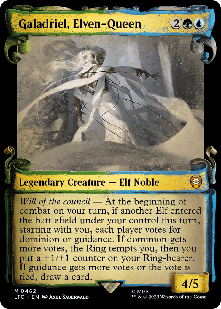 Galadriel, Elven-Queen [The Lord of the Rings: Tales of Middle-Earth Commander Showcase Scrolls] MTG Single Magic: The Gathering  | Multizone: Comics And Games