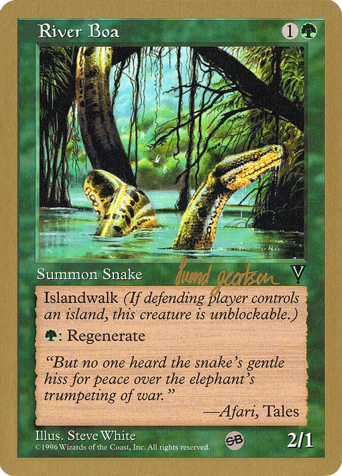 River Boa (Svend Geertsen) (SB) [World Championship Decks 1997] MTG Single Magic: The Gathering  | Multizone: Comics And Games