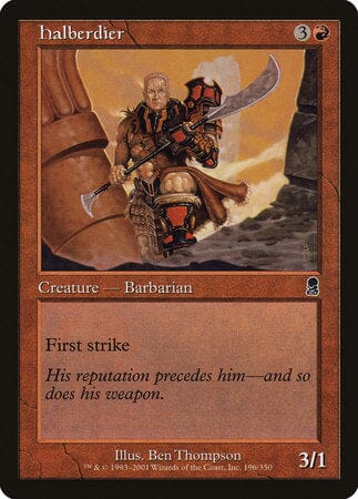 Halberdier [Odyssey] MTG Single Magic: The Gathering  | Multizone: Comics And Games