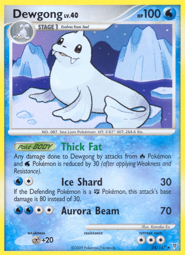 Dewgong (24/147) [Platinum: Supreme Victors] Pokemon Single Pokémon  | Multizone: Comics And Games