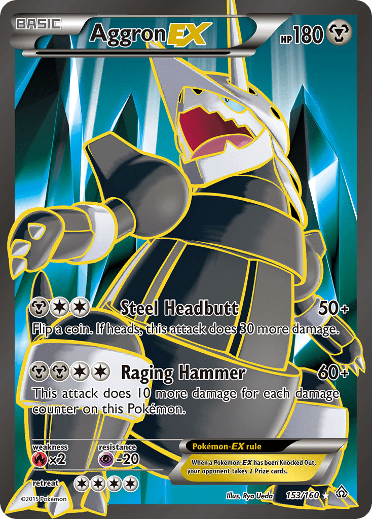 Aggron EX (153/160) [XY: Primal Clash] Pokemon Single Pokémon  | Multizone: Comics And Games
