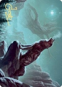 Sarulf's Packmate Art Card (Gold-Stamped Signature) [Kaldheim: Art Series] MTG Single Magic: The Gathering  | Multizone: Comics And Games