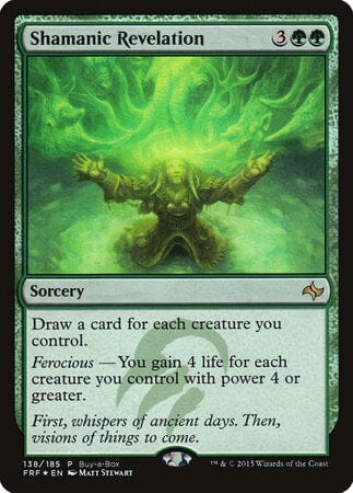 Shamanic Revelation [Fate Reforged Promos] MTG Single Magic: The Gathering  | Multizone: Comics And Games