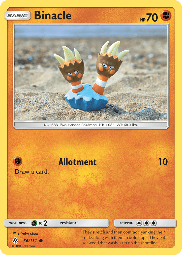 Binacle (66/131) [Sun & Moon: Forbidden Light] Pokemon Single Pokémon  | Multizone: Comics And Games
